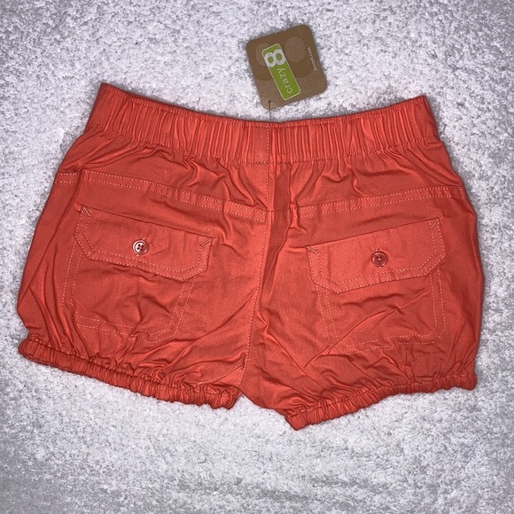 5/$20 NWT crazy 8 orange melon colored bubble shorts 5t 100% cotton - Picture 4 of 6